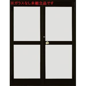 クリエラガラスドア PG仕様 ガラスなし未組立品 両開き 半外付型 中桟付き 1619 W：1,69...
