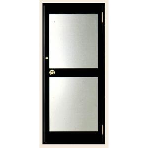 クリエラガラスドア 片開き 半外付型 中桟付き / PG仕様 Low-E複層ガラス仕様 特注サイズ ...