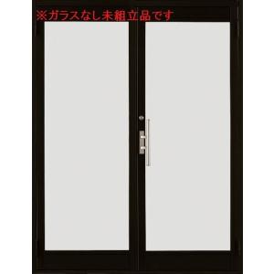 クリエラガラスドア PG仕様 ガラスなし未組立品 両開き 片把手 半外付型 1枚ガラス仕様 1620...