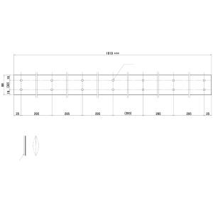 下枠巾木用キックプレート 両開き用 基本寸法：1,863mm D13Z1004 LIXIL リクシル...