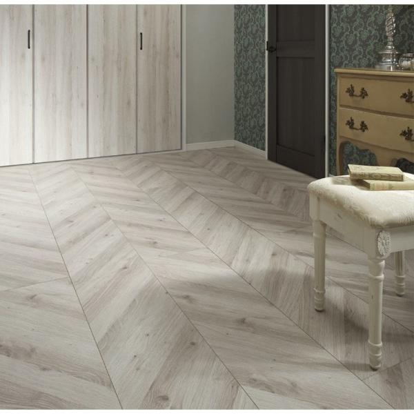 ラシッサD フロア 床材 フレンチヘリンボーン調 ND-2Z 3枚入り 捨て張り工法 / 二重床工法...