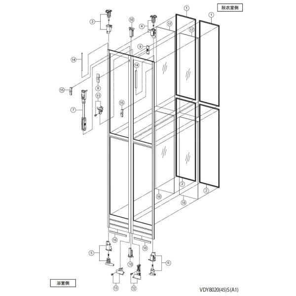 交換用樹脂パネル 1枚入り DO-2K42235S(269-715) 厚さ：2mm Pw：269mm...