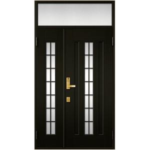 クリエラR 親子ドア 20型 半外付型 ランマ付き 鎌付箱錠仕様 特注寸法 W：1,241〜1,39...