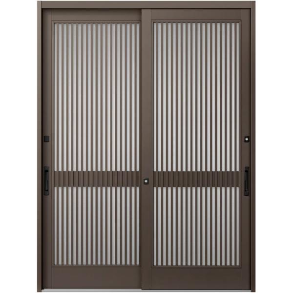 玄関引戸JS 11P型 / 千本格子 2枚建戸 ランマなし 18719 W：1,870mm × H：...