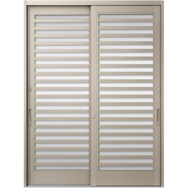 玄関引戸JS 23P型 / 横太格子 2枚建戸 ランマなし 18722 W：1,870mm × H：...