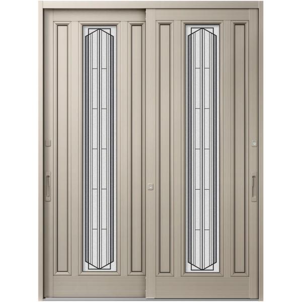 玄関引戸JS 28P型 2枚建戸 ランマなし 16422 W：1,640mm × H：2,257mm...