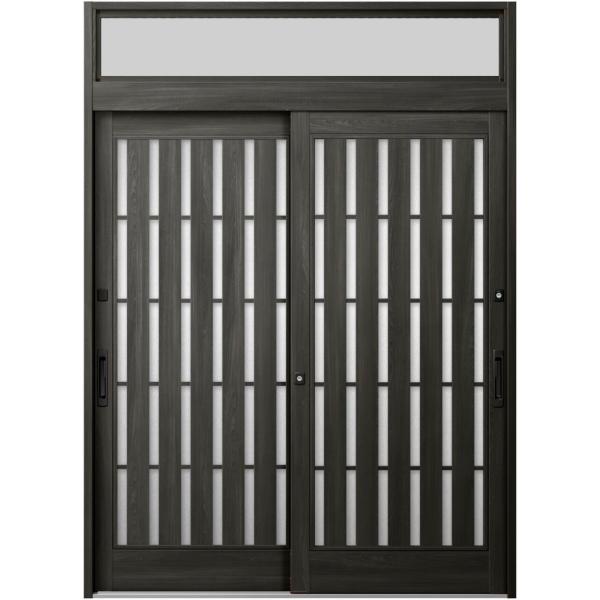 玄関引戸JS 14P型 2枚建戸 ランマ付き 18723 W：1,870mm × H：2,337mm...