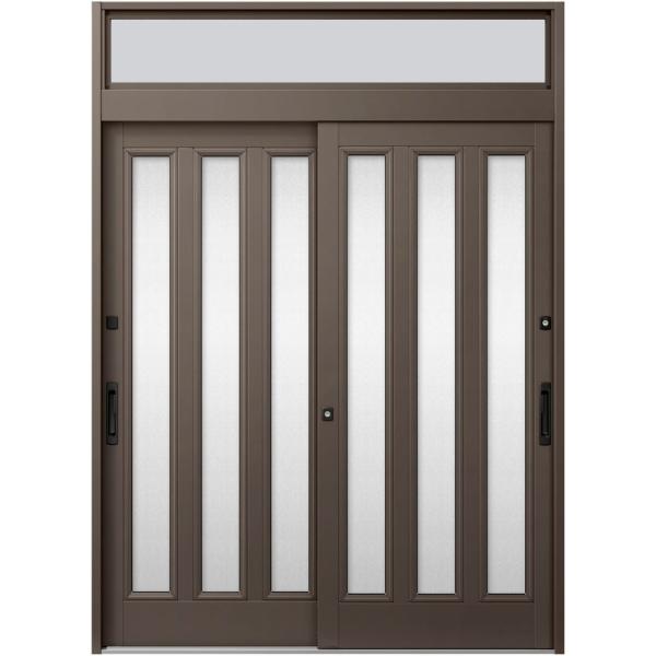 玄関引戸JS 21P型 2枚建戸 ランマ付き 18723 W：1,870mm × H：2,337mm...