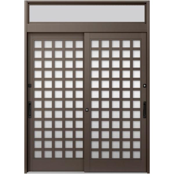 玄関引戸JS 25P型  2枚建戸 ランマ付き 16423 W：1,640mm × H：2,337m...