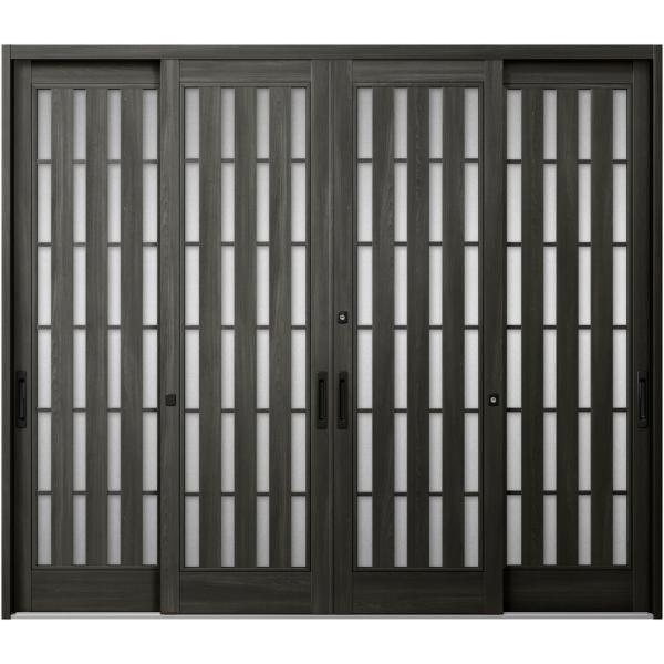 玄関引戸JS 14P型 4枚建戸 ランマなし 26022 W：2,604mm × H：2,257mm...