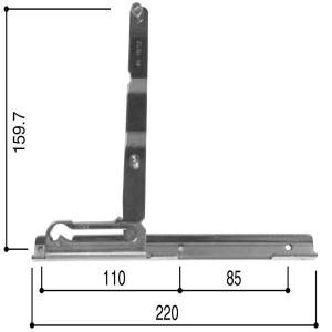 【YKK AP メンテナンス部品】 枠側金具 (HH-4K-11572)｜clair