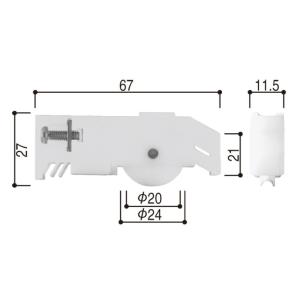 戸車 / 1個入り HH-K-36514 交換用...の商品画像
