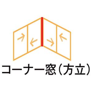 コーナー方立 特注サイズ H：601〜1,000mm インプラス オプション 内窓 LIXIL リク...