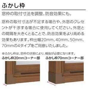 ふかし枠(70mm) 4方枠用 インプラス Renovation用 W：1,001〜1,500mm × H：1,401〜1,900mm LIXIL リクシル TOSTEM トステム｜clair