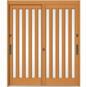 花伝 K6 77型 面付五列 2枚建 内付枠 ランマなし 18922 玄関 引き戸 LIXIL リク...