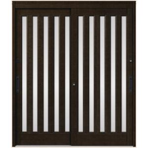 花伝 K6 91型 面付五列 2枚建 内付枠 ランマなし 18719 玄関 引き戸 LIXIL リク...