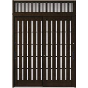 花伝 K6 2枚建て 内付枠 ランマ付き 94型 板子格子 17923 W：1,790mm × H：...