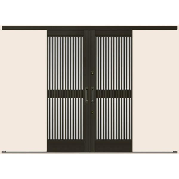 光悦 K6 一筋引分け戸 50型 千本格子 ランマなし 35118 W：3,514mm × H：1,...