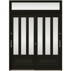 光悦 K6 56型 面付格子腰付 2枚建 内付枠 ランマ付き 16422 W：1,640mm × H...