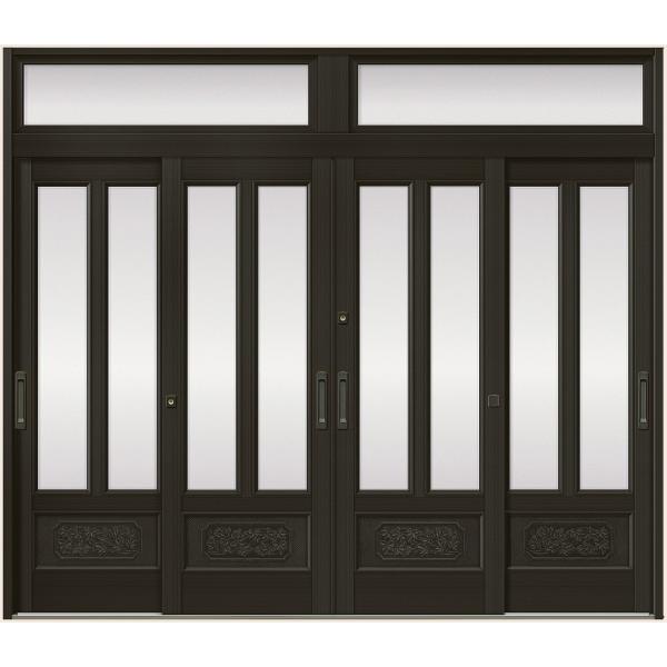 光悦 K6 4枚建て 56型 面付格子腰付 内付枠 ランマ付き 27422 W：2,740mm × ...