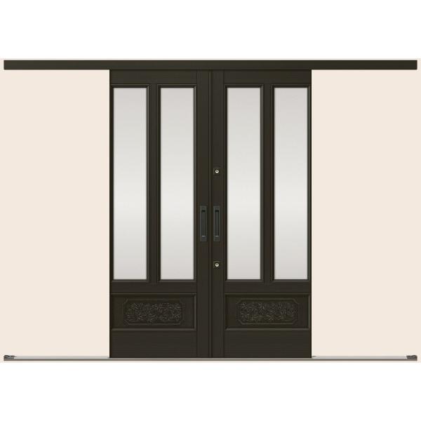 光悦 K6 一筋引分け戸 56型 面付格子腰付 ランマなし 35118 W：3,514mm × H：...