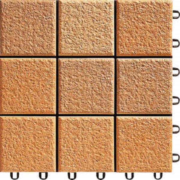 床化粧材 タイル(テラコッタ調) KTB-10 / 入数：10枚 色：ベージュ(GB) バルコニー関...