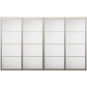 ラシッサS 間仕切り上吊引戸 引違い戸 4枚建て ASMHF-LZB 錠なし 3220 W：3,25...