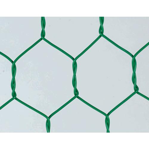 ビニール亀甲金網 線径：1.5mm / 目合い：26mm目 巾：910mm × 長さ：30m 色：緑...