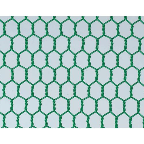 ビニール亀甲金網 線径：1.15mm / 目合い：26mm目 巾：910mm × 長さ：30m 色：...