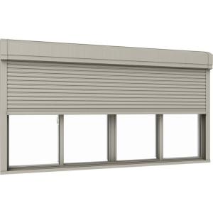 サーモスL シャッター付引違い窓 4枚建て 標準タイプ / 電動 Low-E複層