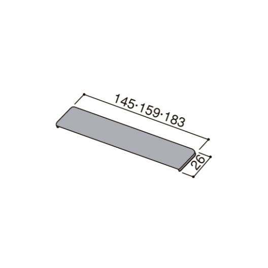 角型笠木コーナーキャップ タイプ:エンドキャップ 見込み156用 / NZD▽040/■-0014-...