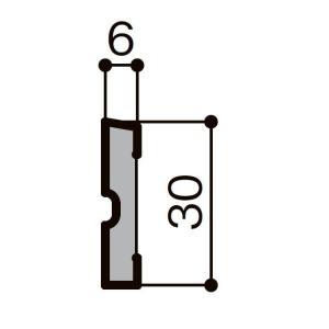 廻り縁 / スマート 定尺：4,000mm ■-5049-MBJB 入数：10 リノバ 造作材 LI...