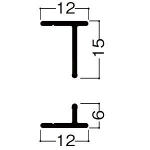 網戸レール 木製枠用 上下レール入り 90用 レール実直：2,615mm R1X90 / R1B90...