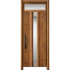 リシェント玄関ドア3 アルミ仕様 / 手動 片開き_ランマ付き C11N型(木目調) 特注 W：77...