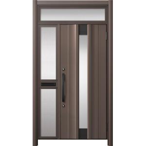 リシェント玄関ドア3 アルミ仕様 / 手動 片袖-中桟付きポスト付き_ランマ付き C11N型(アルミ...