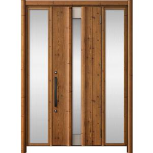 リシェント玄関ドア3 アルミ仕様 / 手動 両袖_ランマなし C11N型(木目調) 特注 W：1,0...