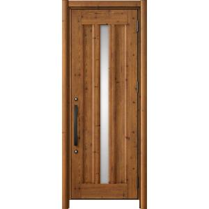 リシェント玄関ドア3 アルミ仕様 / 手動 片開き_ランマなし C12N型(木目調) 特注 W：75...