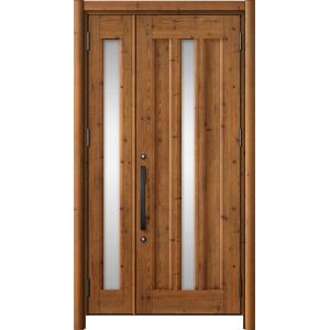 リシェント玄関ドア3 アルミ仕様 / 手動 親子_ランマなし C12N型(木目調) 特注 W：1,0...