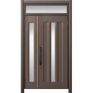 リシェント玄関ドア3 アルミ仕様 / 手動 親子_ランマ付き C12N型(アルミ色) 特注 W：1,...