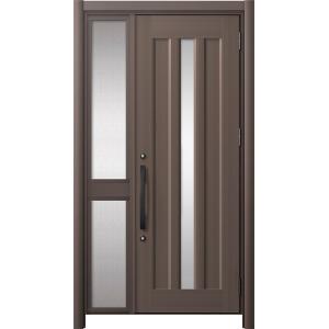 リシェント玄関ドア3 アルミ仕様 / 手動 片袖-中桟付きポストなし_ランマなし C12N型(アルミ...