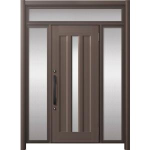 リシェント玄関ドア3 アルミ仕様 / 手動 両袖_ランマ付き C12N型(アルミ色) 特注 W：1,...