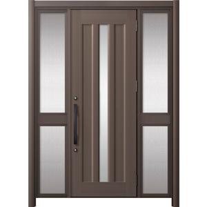 リシェント玄関ドア3 アルミ仕様 / 手動 両袖-中桟付きポストなし_ランマなし C12N型(アルミ...