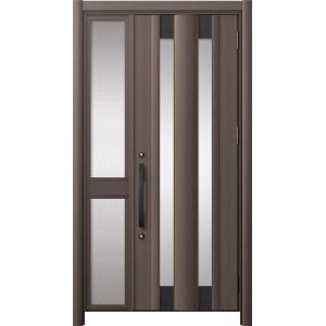 リシェント玄関ドア3 アルミ仕様 / 手動 片袖-中桟付きポストなし_ランマなし C14N型(アルミ...