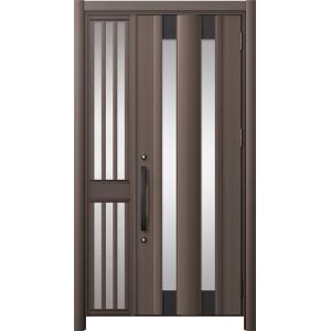 リシェント玄関ドア3 アルミ仕様 / 手動 片袖飾り-中桟付きポストなし_ランマなし C14N型(ア...