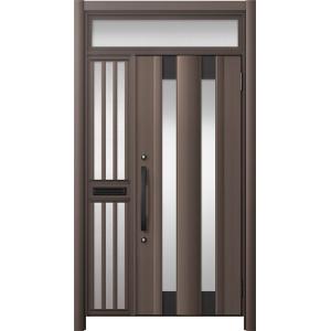 リシェント玄関ドア3 アルミ仕様 / 手動 片袖飾り-中桟付きポスト付き_ランマ付き C14N型(ア...