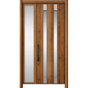 リシェント玄関ドア3 アルミ仕様 / 手動 片袖_ランマなし C14N型(木目調) 特注 W：919...