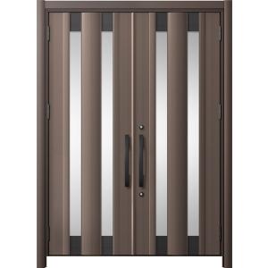 リシェント玄関ドア3 アルミ仕様 / 手動 両開き_ランマなし C14N型(アルミ色) 特注 W：1...