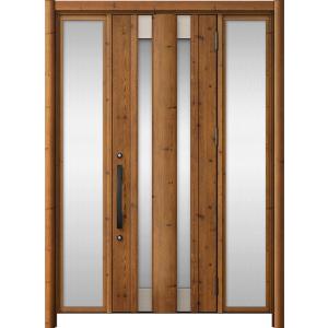 リシェント玄関ドア3 アルミ仕様 / 手動 両袖_ランマなし C14N型(木目調) 特注 W：1,0...