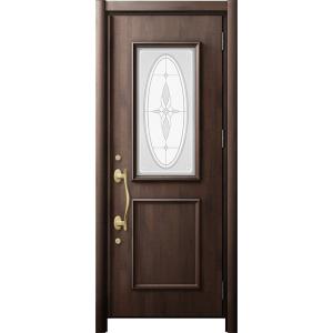 リシェント 玄関ドア3 断熱仕様 / 非防火 K2 C15型 木目調  片開き 特注サイズ  W：8...