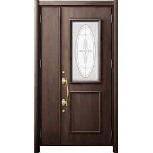 リシェント 玄関ドア3 断熱仕様 / 非防火 K2 C15型 木目調  親子ドア 特注サイズ  W：...